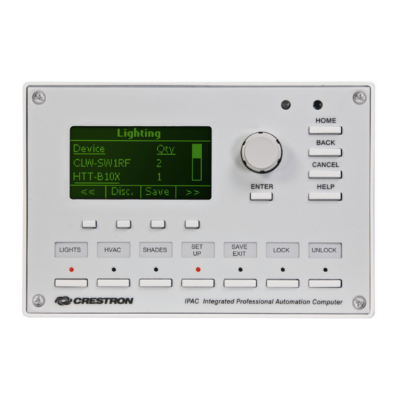 Crestron IPAC Installation Manual