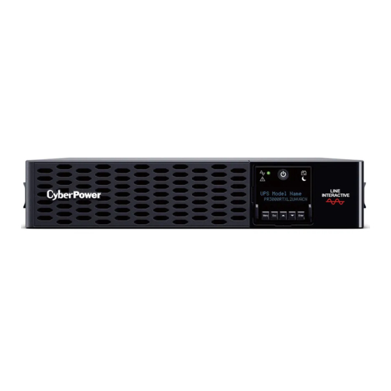 Cyber Power Smart App Sinewave PR2200RTXL2UHVACN User Manual