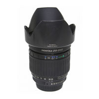 Pentax SMC FA 28-200mm Zoom Lens Operating Manual