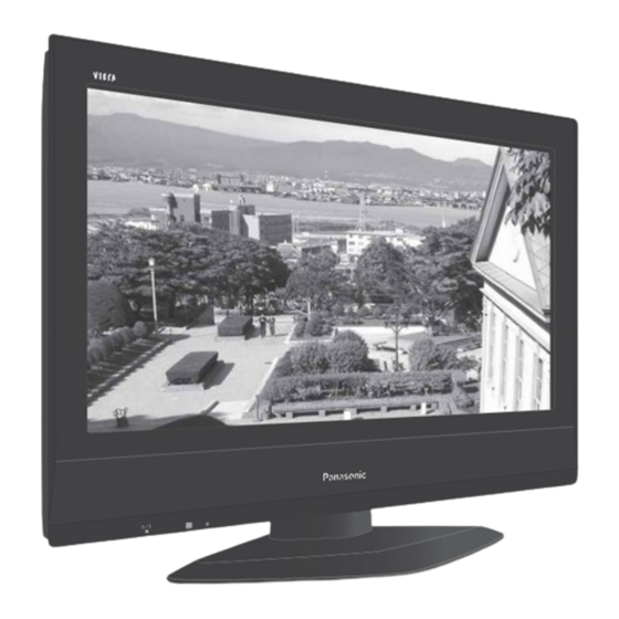 Panasonic Viera TX-32LE7F Operating Instructions Manual