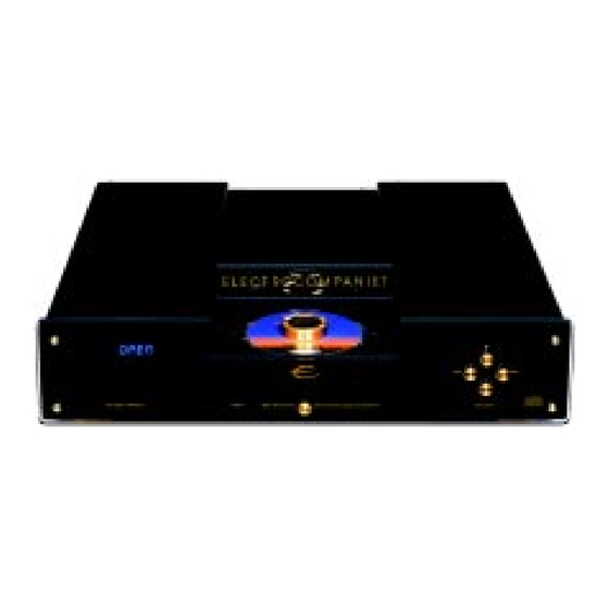 ELECTROCOMPANIET EMC 1UP Owner's Manual