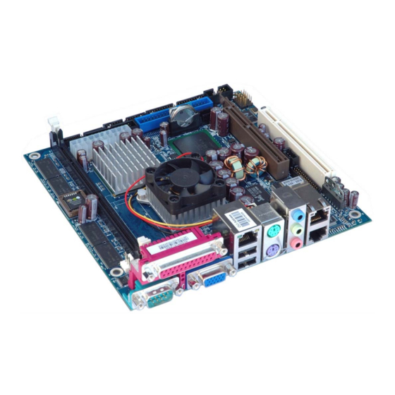 Kontron 786LCD/mITX User Manual