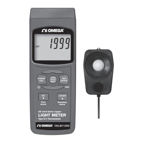 Omega HHLM112SD User Manual