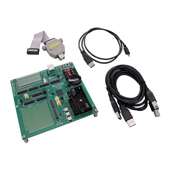 Maxim Integrated MAX32600 User Manual
