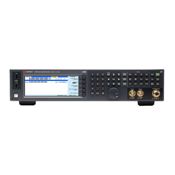 Keysight Technologies X Series Installation Note
