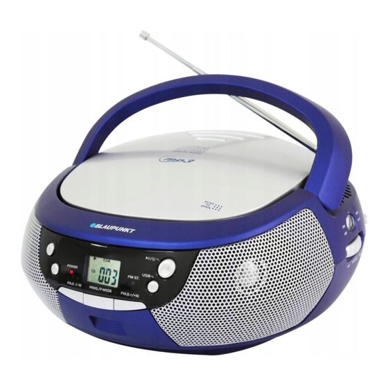 User Manuals: Blaupunkt B 3e Portable Bluetooth Speaker