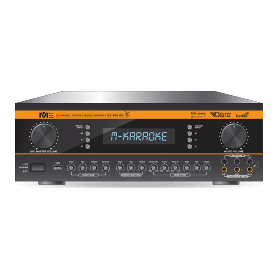 Better Music Builder DX-388 G5 Owner's Manual