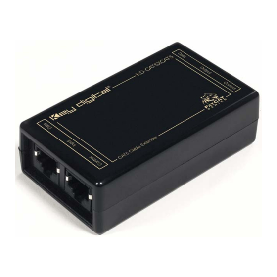 Key Digital KD-CAT5XCAT5 Operating Manual