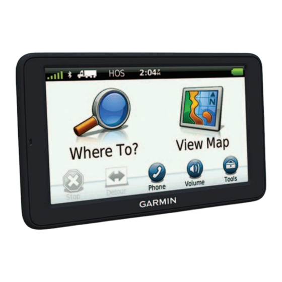 Garmin dezl 560LMT Quick Start Manual