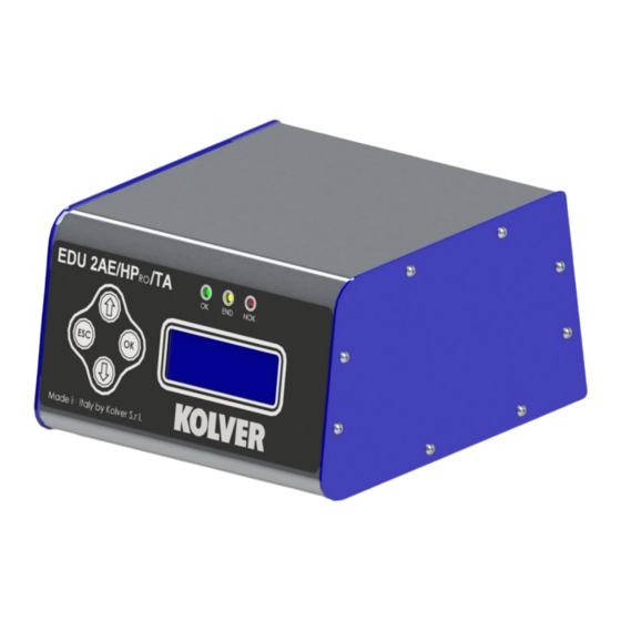 Kolver EDU 2AE Series Operational Manual