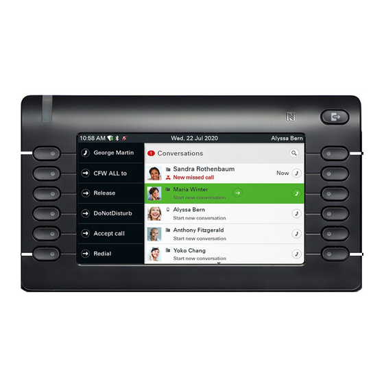 Mitel Unify OpenScape CP700 Quick Reference Manual