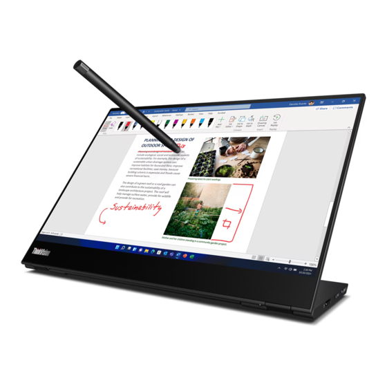 Lenovo ThinkVision M14t Gen2 User Manual