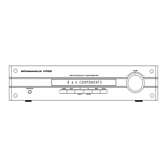 B&K AVP3090 Owner's Manual