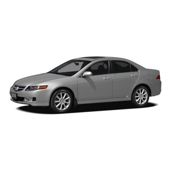Acura TSX 2007 Compact Executive Car Manuals