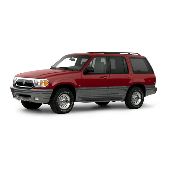 Mercury Mountaineer 1998 Owner's Manual