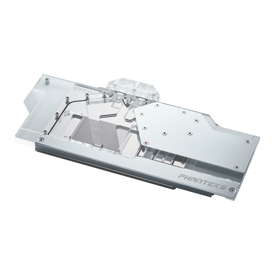Phanteks GLACIER G2070 Installation Manual
