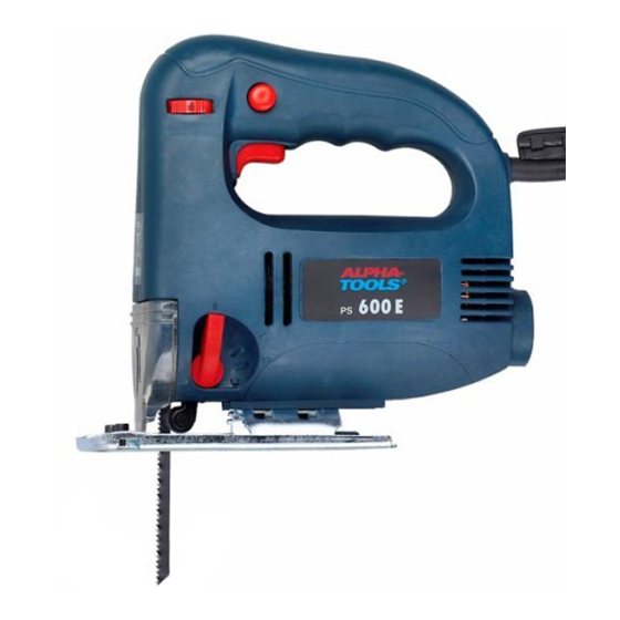 Alpha tools PS 600E Operating Instructions Manual