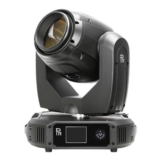 PR Lighting XR380 BEAM Manual