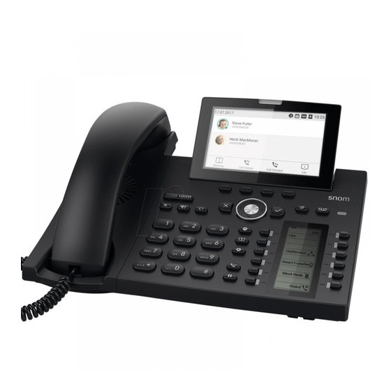 HKT Snom D385 Quick Reference