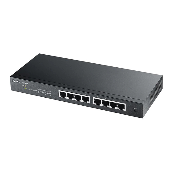 ZyXEL Communications GS1915-8 Quick Start Manual