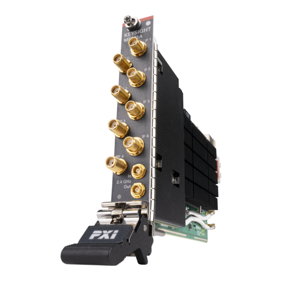 Keysight M5201A Startup Manual