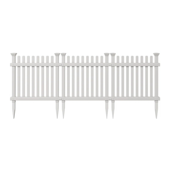 Zippity ROGER RABBIT VINYL GARDEN FENCE KIT 3 PACK Assembly Instructions Manual