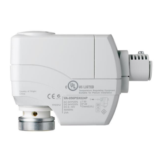Distech Controls VA-056P Series Hardware Installation Manual