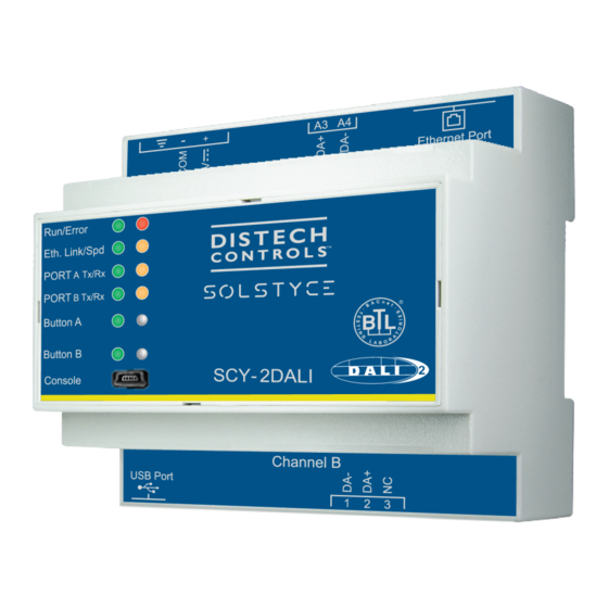 Distech Controls SOLSTYCE Series Installation Manual