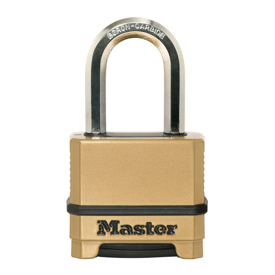 Master Lock M175 Combination Padlock Manuals