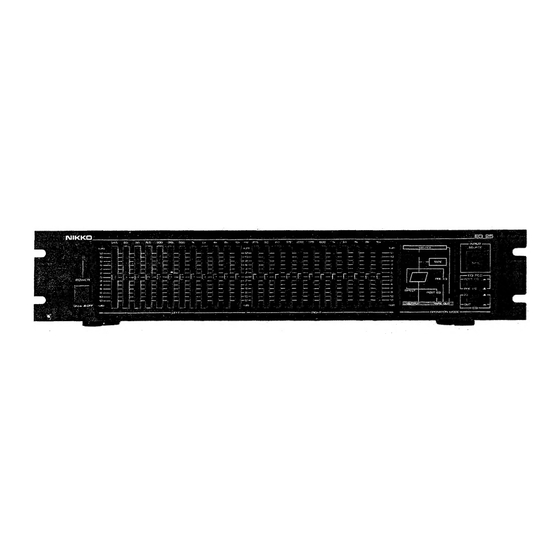 Nikko EQ-25 Service Manual