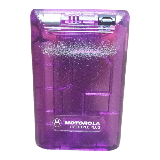 Motorola LIFESTYLE PLUS User Manual