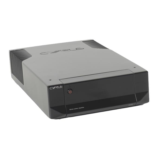 Cyrus XPA User Instructions