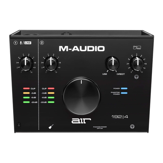 M-Audio AIR 192/4 Manuals
