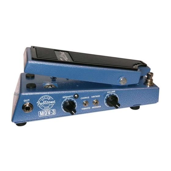 Fulltone DEJA VIBE 3 Manual