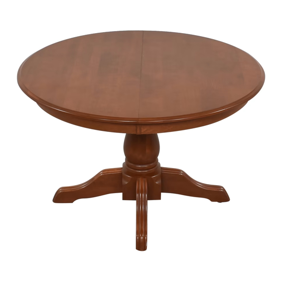 Canadel Single pedestal table Assembly Manual