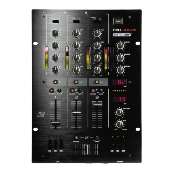 Reloop RMX-30 BPM BlackFire Edition Operation Manual