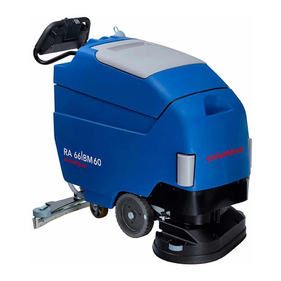 Columbus RA 66/BM 60 Operating Manual
