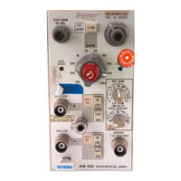 Tektronix AM 502 Instruction Manual