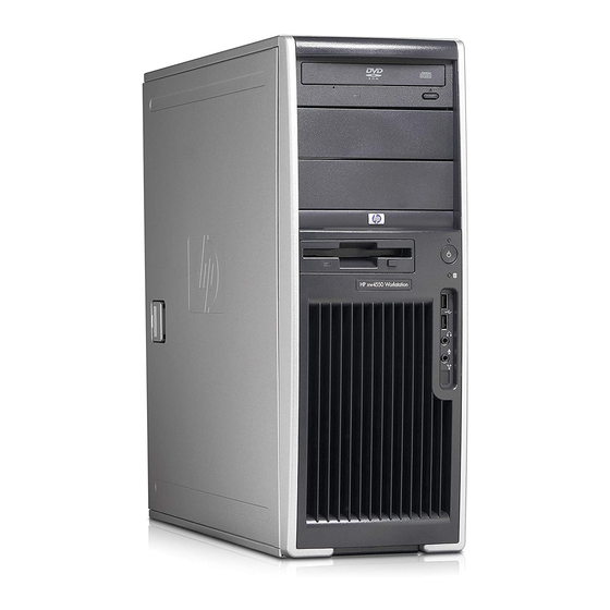 HP Xw4400 - Workstation - 2 GB RAM Hardware Manual