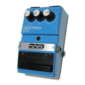 DOD FX90 Delay Operation Manual