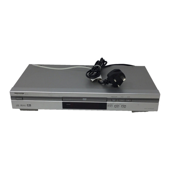 Sharp DV-S15H Operation Manual
