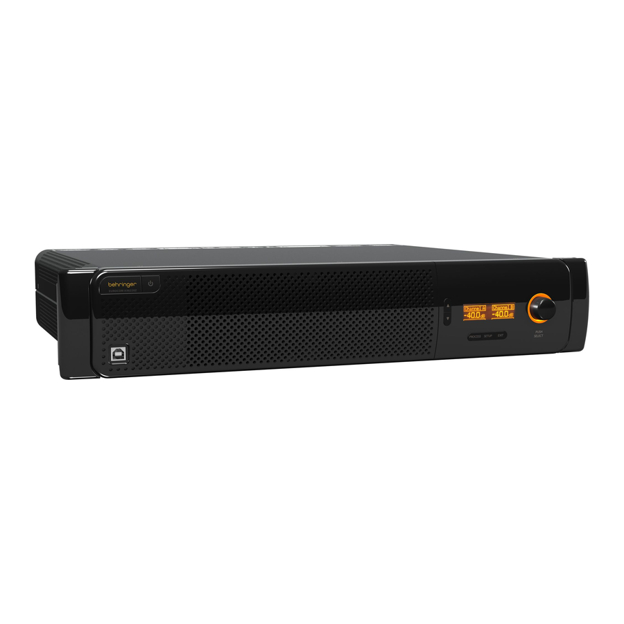 Behringer EUROCOM AX6220Z Quick Start Manual