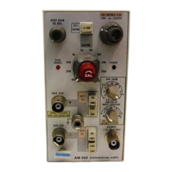Tektronix AM 502 Instruction Manual