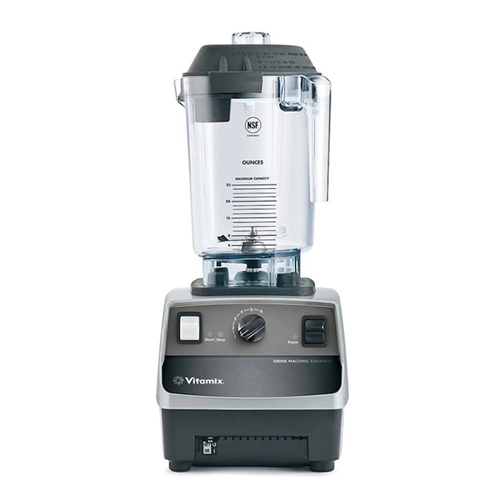 Vita-Mix Drink Machine Advance Use And Care Manual