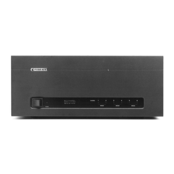 Perreaux MC6100 Specifications
