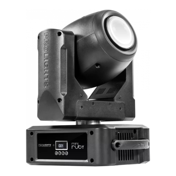 ProLights TRIBE MINIRUBY User Manual
