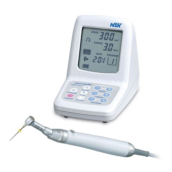 NSK ENDO-MATE DT Operation Manual
