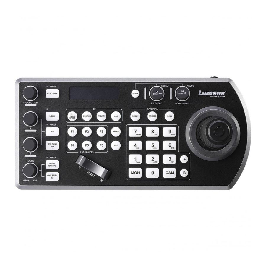 Lumens VS-KB30 Installation Manual
