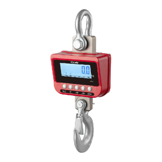 turn on/off the auto lock function of the digital crane scale