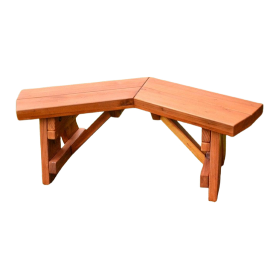 Forever Redwood THE V-WING BENCH Assembly Instructions Manual